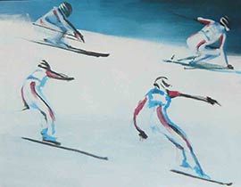 Skieurs Blancs
